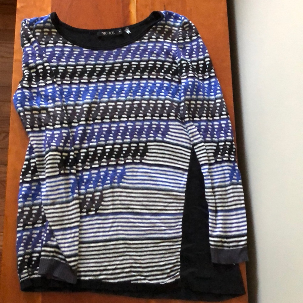 Nic + Zoe asymmetrical sweater